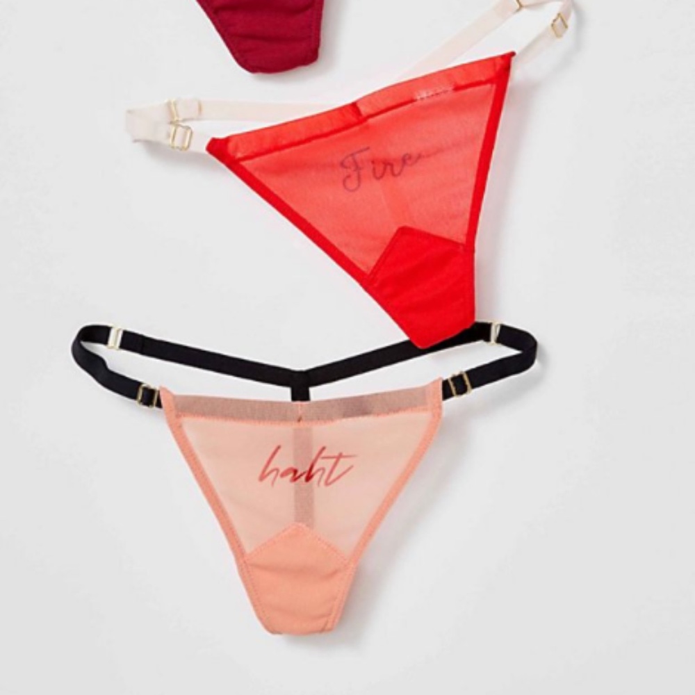 Free People/Revolve x HAHt- Zodiac inspired 3 Pack Bundle of Fun Stringy Thongs - Picture 3 of 5